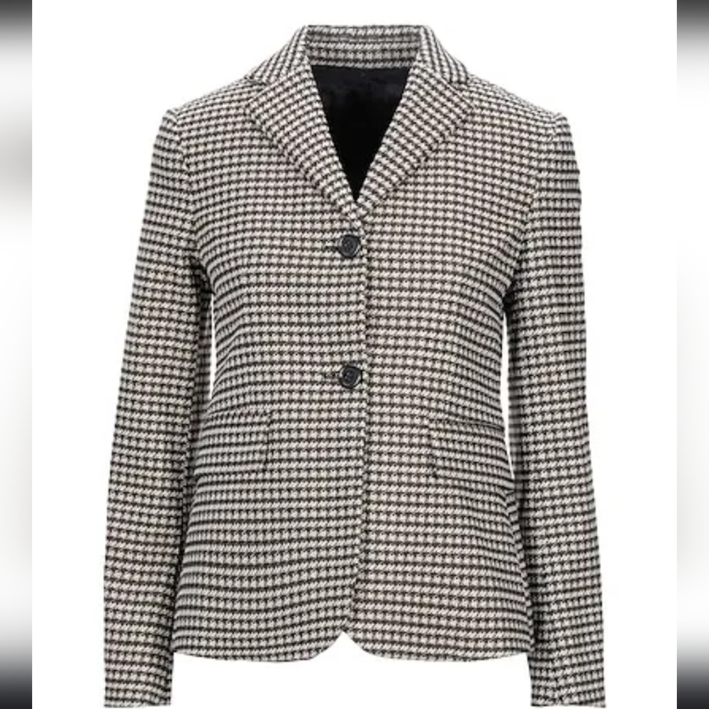 True Royal PlatinumTweed Houndstooth Blazer NWT - Small